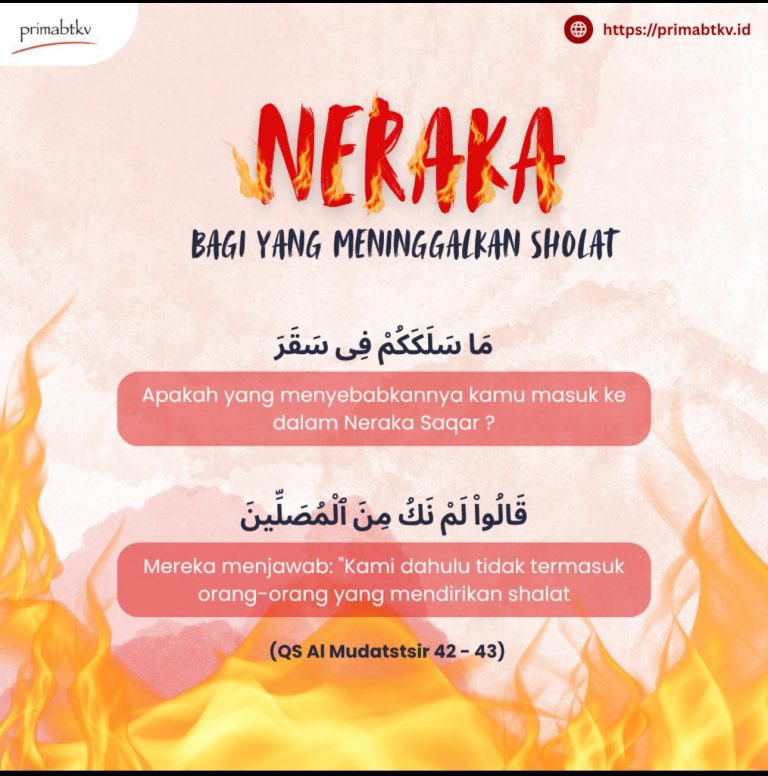 Neraka bagi yang enggan sholat