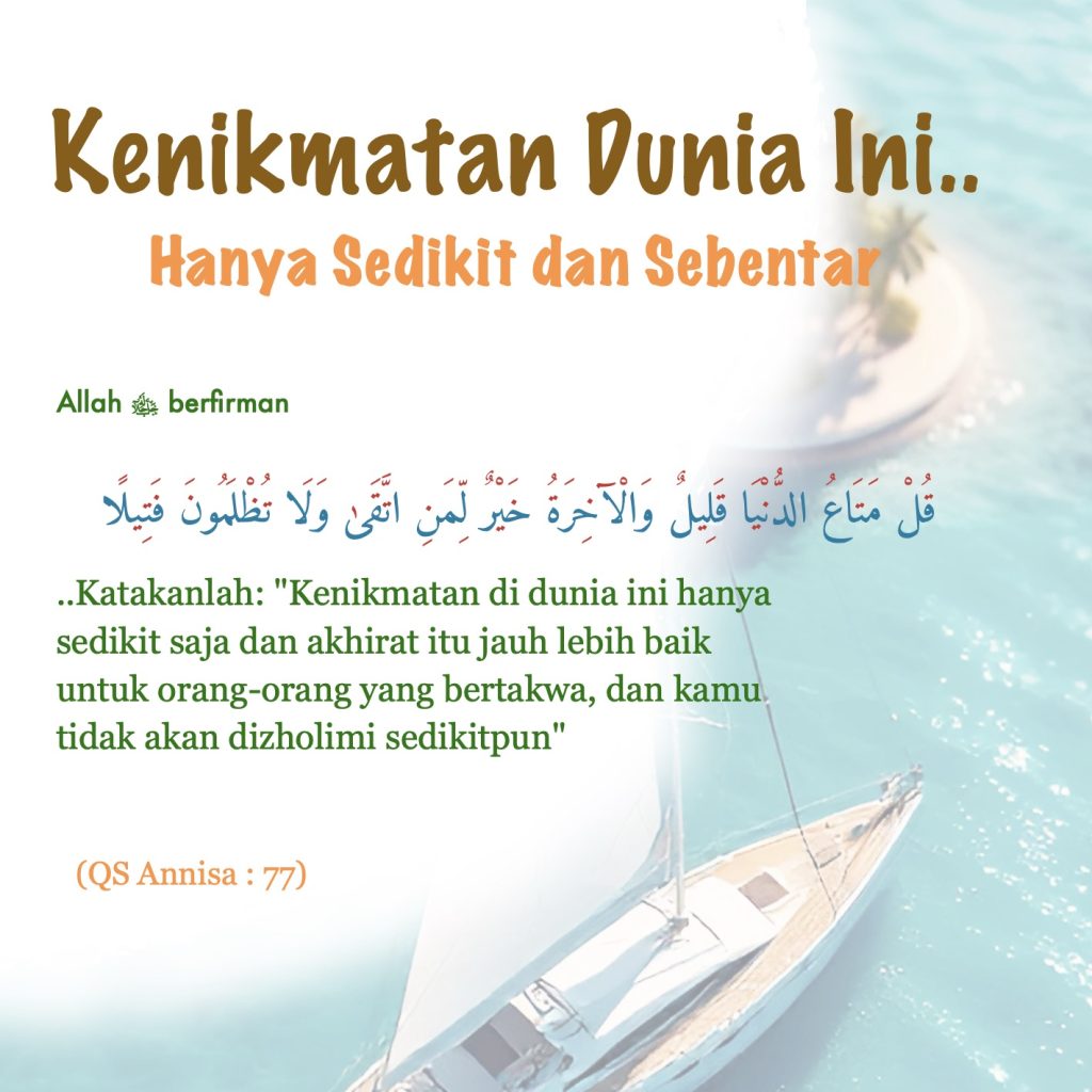 Kenikmatan dunia sementara