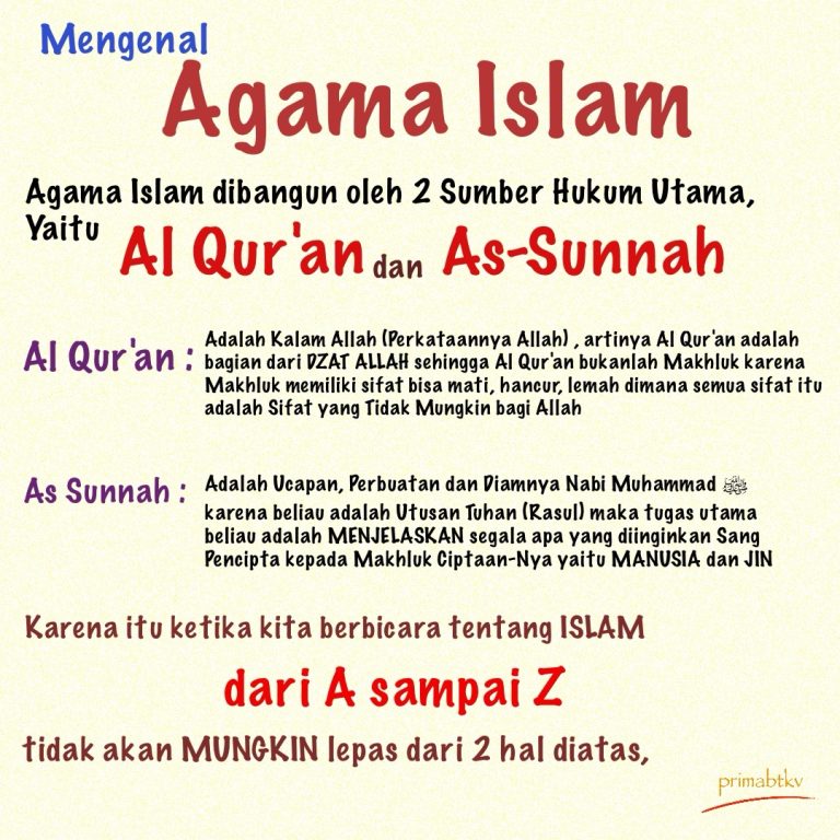 Sumber Hukum Dasar dalam Agama Islam